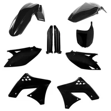 Acerbis Full Plastic Kit Black For Kawasaki KX250F 2009-2012