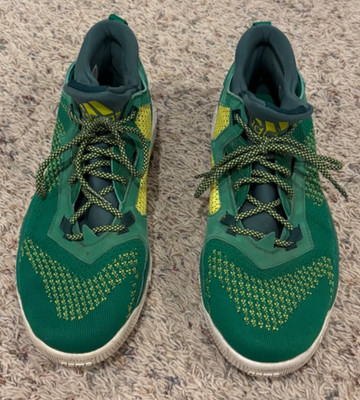 Adidas Damian Lillard Green Oakland A's 2016 Shoes Sneakers Mens Size 11