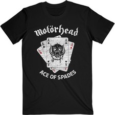 Men's Motorhead Flat War Pig Aces Slim Fit T-shirt X-Large Black