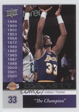 2008 Upper Deck Los Angeles Lakers Dynasty Kareem Abdul-Jabbar #LAL-17 HOF 0k0