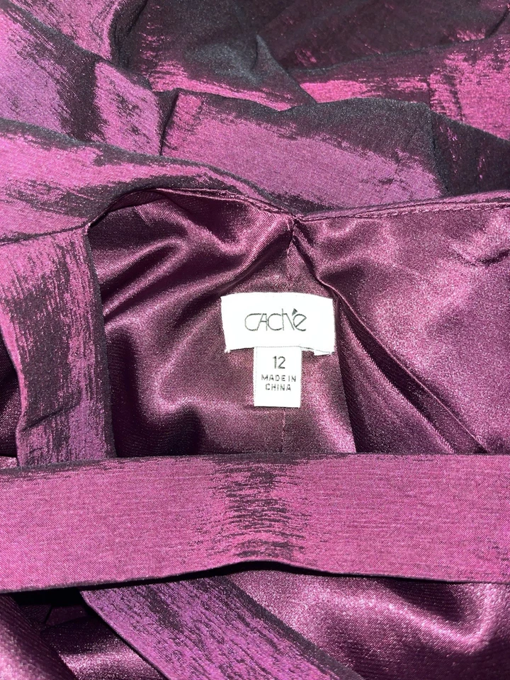 Vestido formal Cache de un hombro (talla 12) Foto 3 de 4