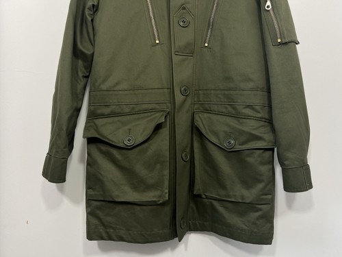 ERDEM x H&M Herren Parka Borg gefüttert Baumwolle Gr. S Khaki Grün Mantel Jacke - Bild 4 von 17