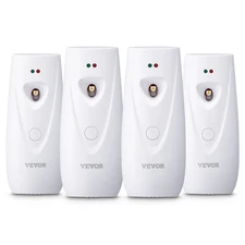 VEVOR Automatic Air Freshener Spray Dispenser 4-Pack Wall Mounted or Free