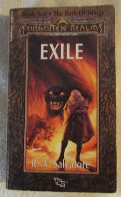 EXILE (FORGOTTEN REALMS) By R A Salvatore, TSR 1990 PAPERBACK