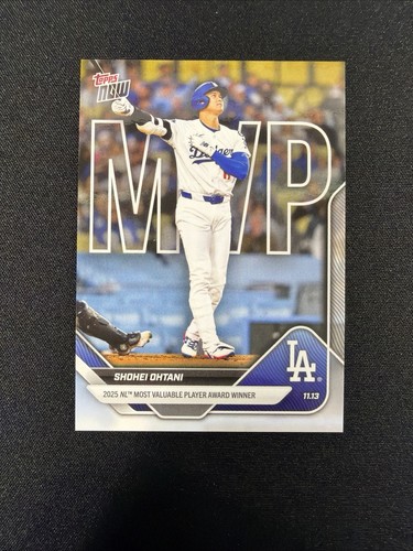 2025 Topps Now SHOHEI OHTANI #OS-7 2025 NL MVP Angels Dodgers B