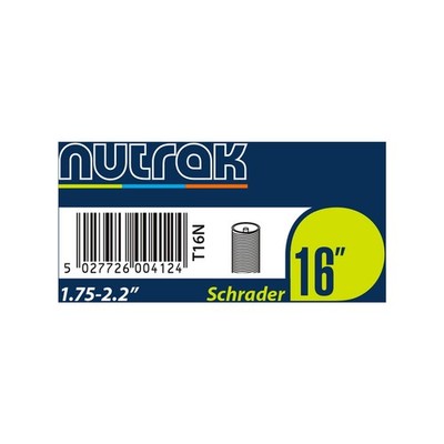 Nutrak 16 x 1.75 - 2.125 inch Schrader inner tube