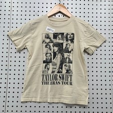 Taylor Swift Eras Tour Shirt Youth Small Beige Concert Music Pop Band