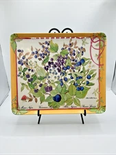 Tray Atelier Michele Trumel Design Imports Melamine Italy 10" x 12" Berry #6