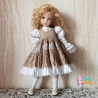 Beige dress in a rustic style, Little Darling 13" D. Effner, suitable for Paola