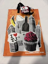 Trader Joe's Reusable Shopping Tote Bag New York City I Love TJ’s NWT