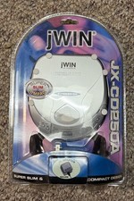 New jWin Portable Personal CD Player BBS Bass Boost JX-CD250A Headphones NIP