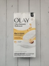 OLAY Shea Butter Ultra Moisture Beauty Bar Soap, 6 Bars, Total 19 fl oz