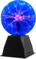 6 Inch Plug-In Plasma Ball Lamp - Touch Sound Sensitive Interactive Plasma Lam