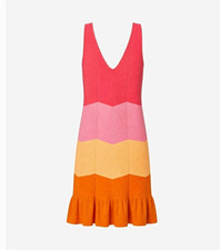 Oh April Damen Strickkleid Viskose M V-Aussch...