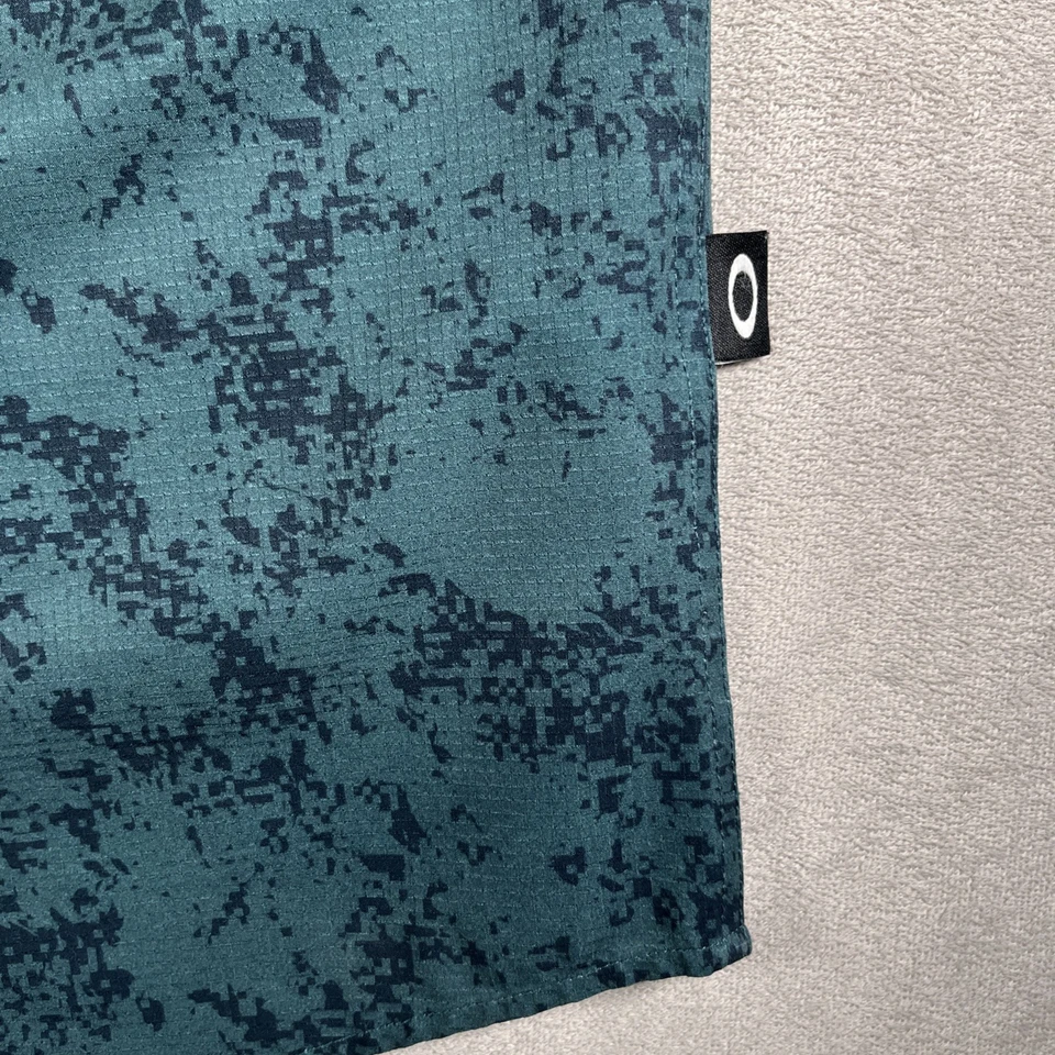 Camisa Oakley Sand Camuflada Tejida Hombres M Verde Digi Camuflada Calce Regular Abotonada-USADA EN EXCELENTE ESTADO Foto 4 de 4