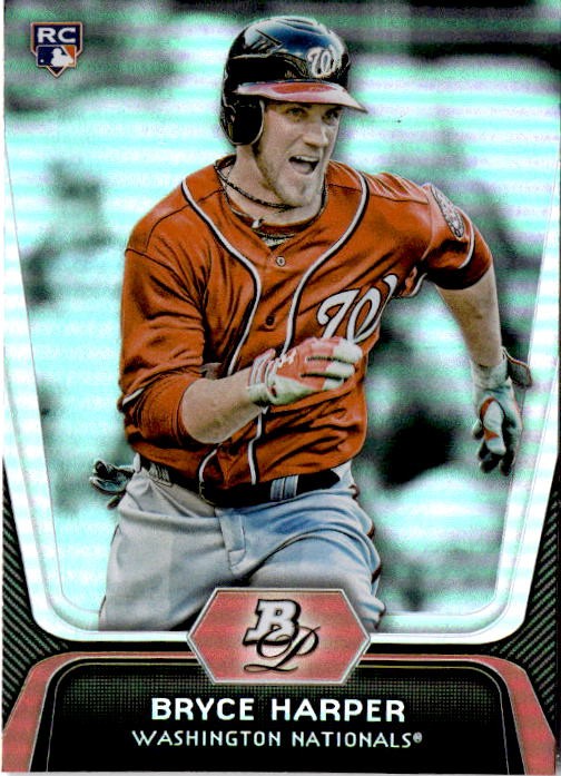 2012 Bowman Platinum #56 Bryce Harper RC Nationals Phillies