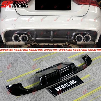 For Jaguar XF 2016-2019 Forged/Carbon Fiber/Gloss Black Rear Bumper Lip Spoiler