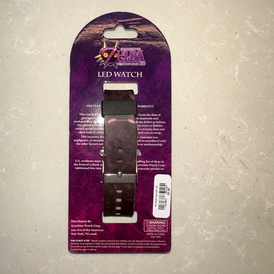 Legend of Zelda Majoras Mask 3D LED Watch Collectable Nintendo Video Game New - Image 2 of 4