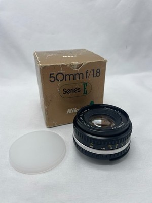 Nikon Lens 50mm 1:1.8 Series E F 1.8 Lens Manual Focus With Box