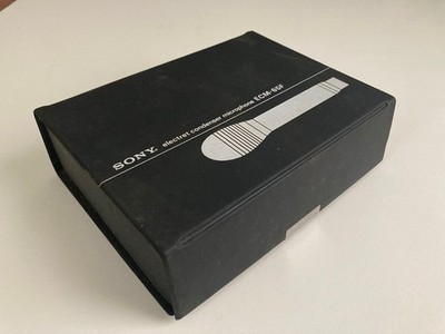 Sony ECM-65F Condenser Microphone w/ Case Untested
