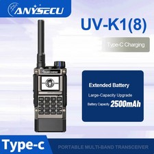 Quansheng UV-K1 8 2500mAh Mini Walkie Talkie AM/FM Multi-Band Two Way Radio
