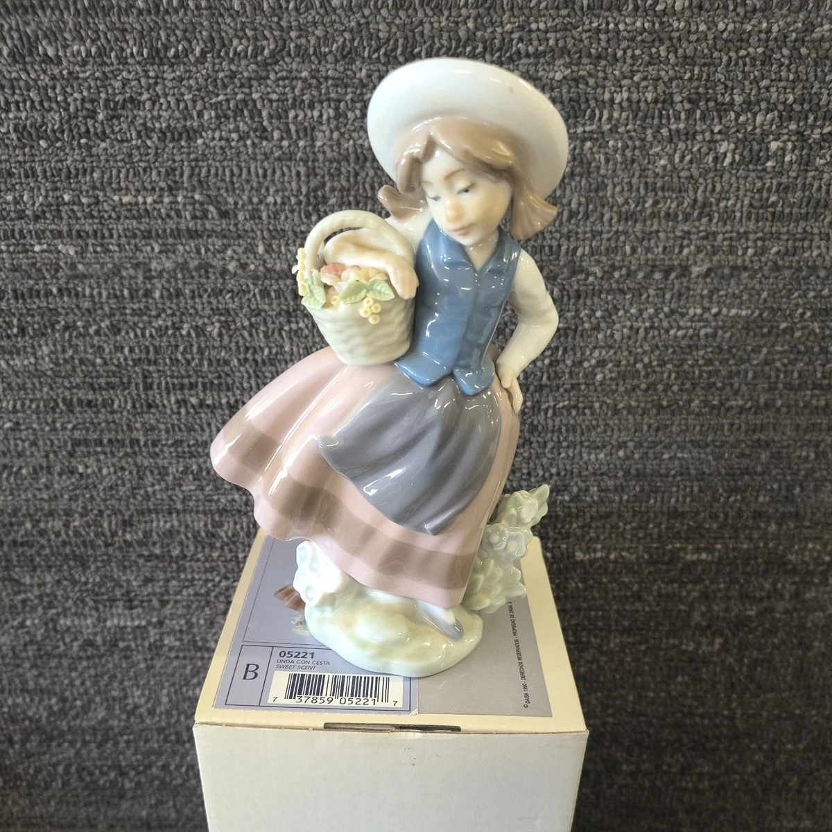 Lladró Girl With Flower Basket for sale | eBay
