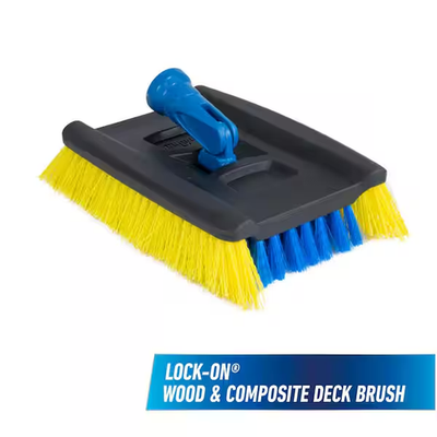 #ad Deck Brush Lock On Heavy Duty Cleaning Brush for Wood and Composite Surfaces $25.03