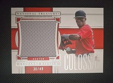 2023 National Treasures Ceddanne Rafaela #CM-CR Colossal Materials 30/49.