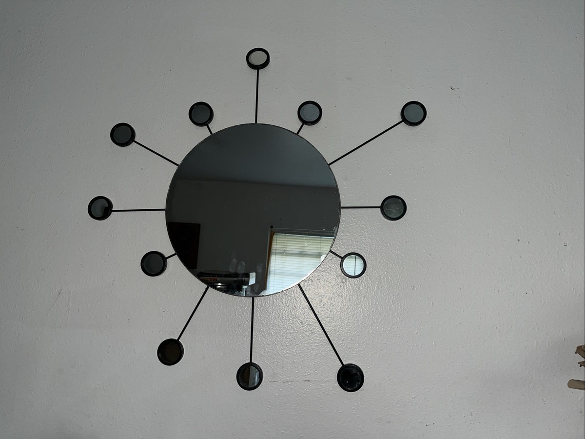 Ikea Metal Mirror Wall Art FIGGJO | eBay