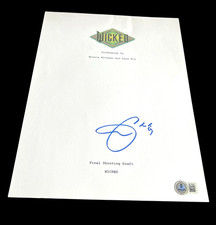 CYNTHIA ERVIVO SIGNED AUTOGRAPH MOVIE SCRIPT WICKED FOR GOOD BECKETT ARIANA BAS