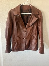 Vintage Genuine Leather Jacket Women s Small