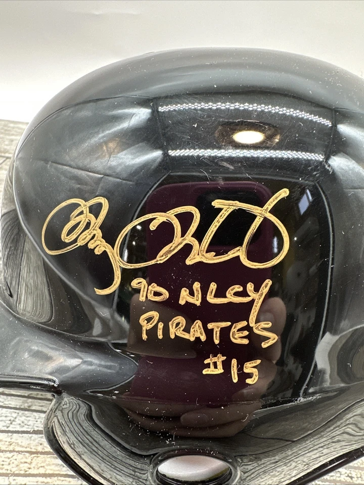 Doug Drabek Signed Houston Pirates Mini Baseball Batting Helmet w/COA {JJ} - Image 2 of 4