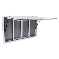 50x30 Aluminum Alloy Food Truck Concession Window 4 Screen Windows Awning Door