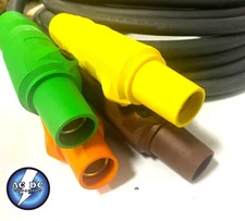 CAMLOCK - 15FT 4 WIRE PIGTAILS 400 AMP 480 VOLT W/ FEMALE SERIES 16 HUB 4/0 600V