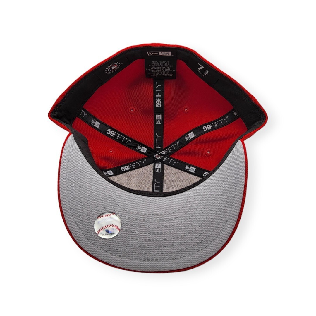 New Era New York Yankees 59Fifty Scarlet Red/White Logo Size