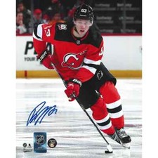 Jesper Bratt Autographed New Jersey Devils 8X10 Photo