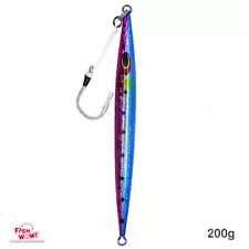 200g Fast Fall jig Vertical High Pitch Fishing lure Flat bait BKK jigging Hook