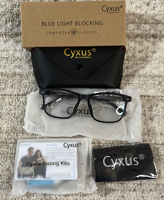 Cyxus Blue Light Glasses Black Model 8200, Adult, 55-17-145