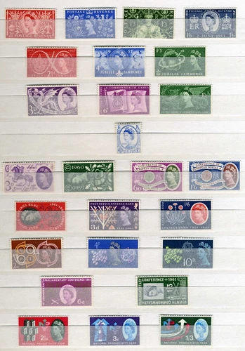 1953 - 1970 COMMEMORATIVE INDIVIDUAL Stamps SETS - Multiple Listing  MNH GB