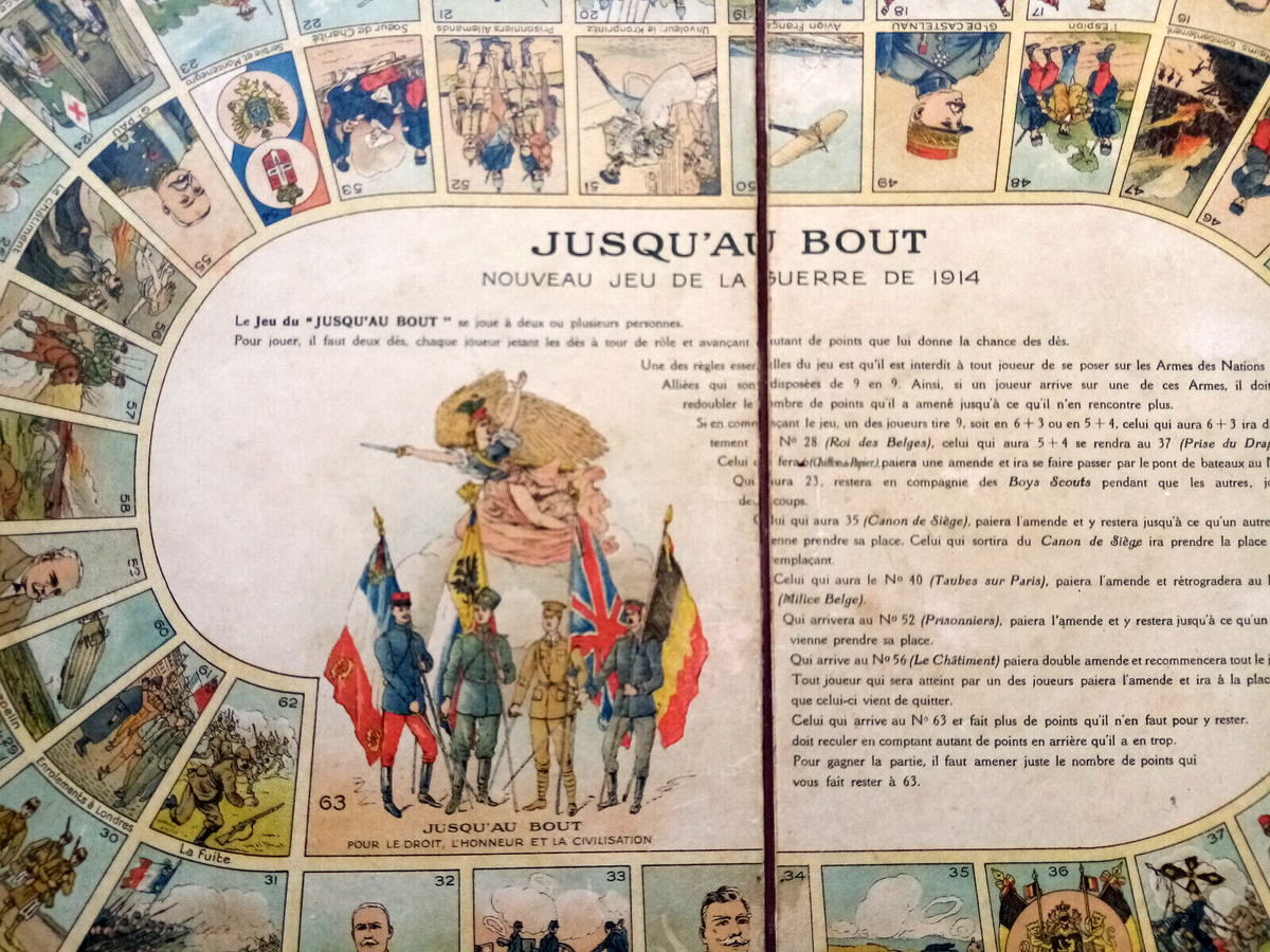 Plateau de jeu ancien rare - France