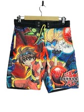 Bakugan Boys Shorts 8/10 Medium Anime Sega Toys Lined Drawstring