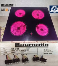Baumatic® B32 Frameless 7Takt Kochfeld mit EuroKera® Glaskeramik.2Jahre Garantie