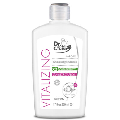 Farmasi Dr. C. Tuna Vitalizing Garlic&Capixyl Hair Care  Shampoo 17 oz / 500 ml