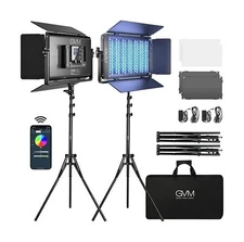 GVM 1500D RGB LED Video Light, 75W Video Lighting Kit with Bluetooth Control,...