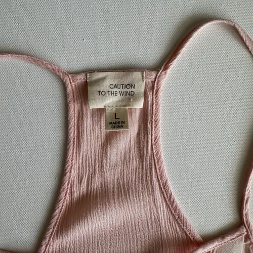 Caution To The Wind Womens Large Embroidered Crochet Singlet Boho Retro Festival - Picture 4 of 6