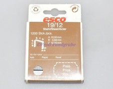 1200 x ESCO TACKERKLAMMER 19/12 KWB REXEL RAPID