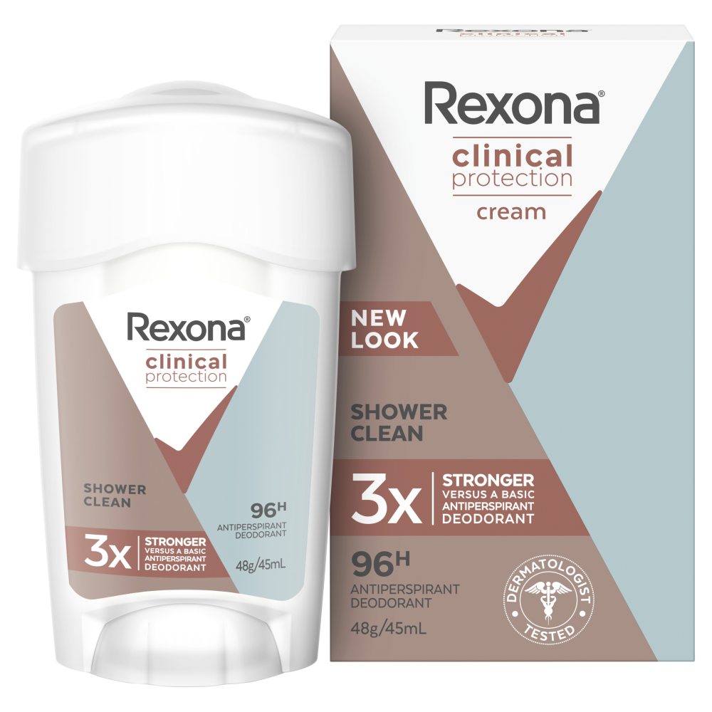 Rexona Clinical Protection Shower Clean 45mL Antiperspirant
