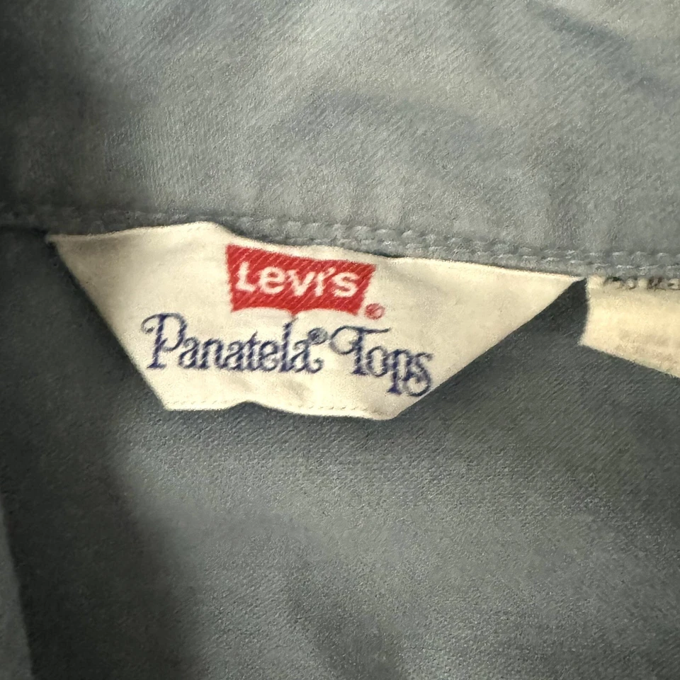Vintage 70’s Levi’s Panatela Top White Tab Women’s Twill Button Jacket Sz Medium - Image 4 of 4