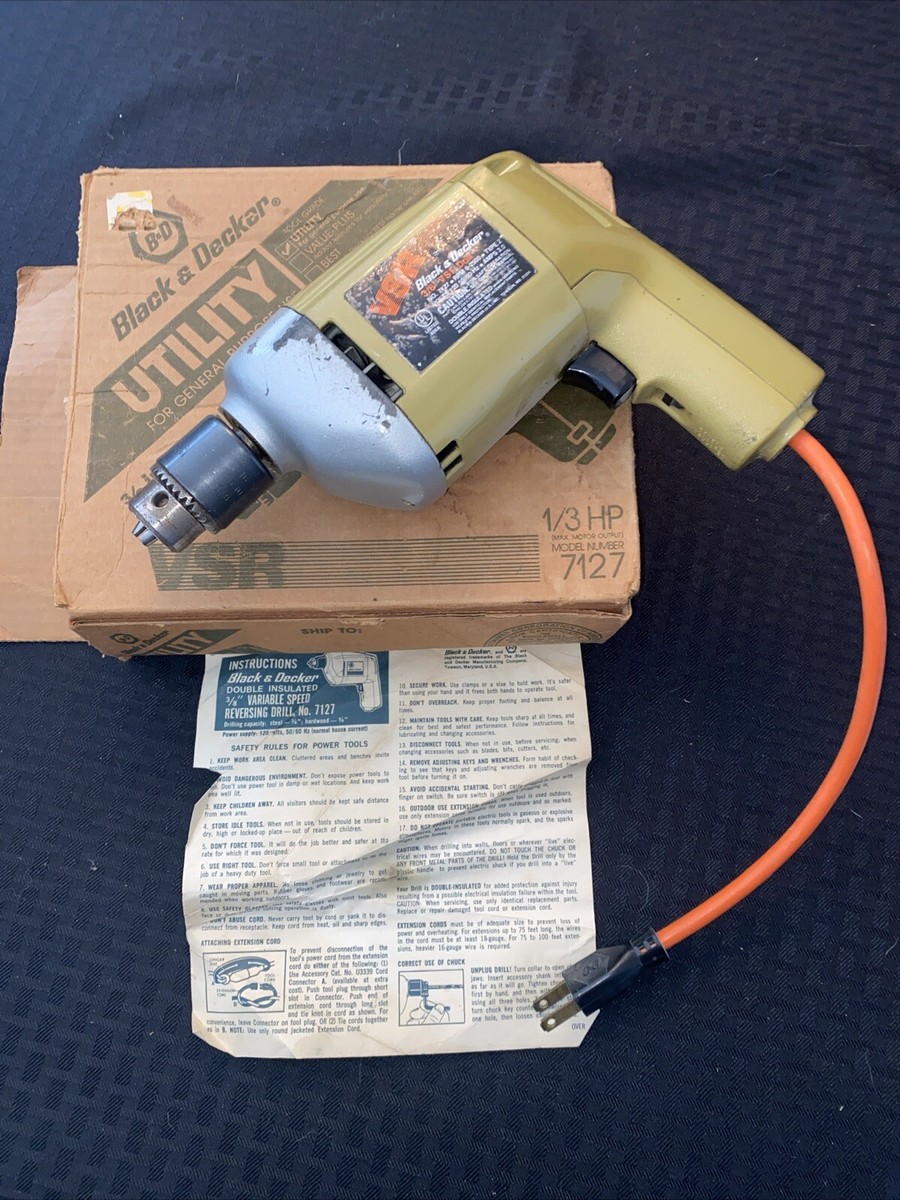 Vintage Black Decker 3/8