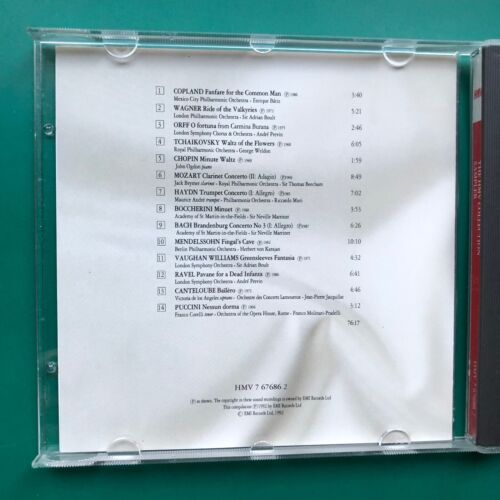 HMV Collection SAMPLER # 1 Classical CD Wagner Copland Chopin Mozart Orff Haydn - Picture 3 of 8